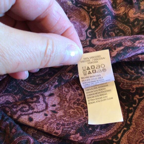 Lucky Brand Peasant Boho Top Sz S - Picture 8 of 8